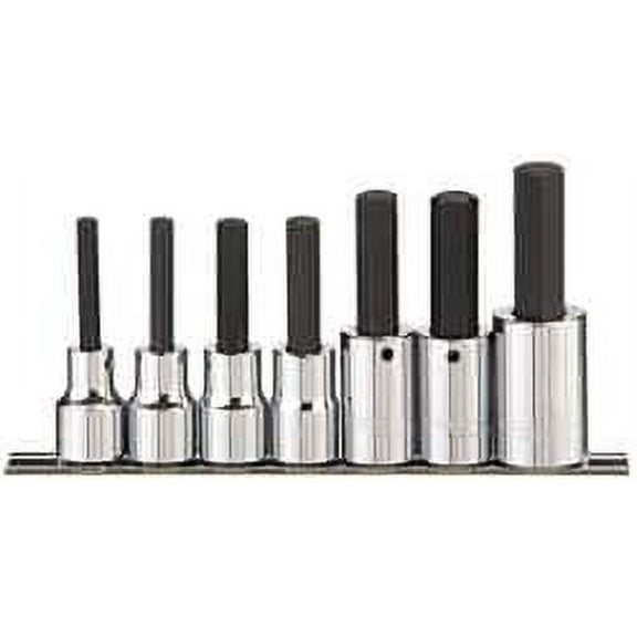 Paramount 7 Piece 1/2" Drive Inch Hex Bit Socket Set 1/4 to 5/8" Hex
