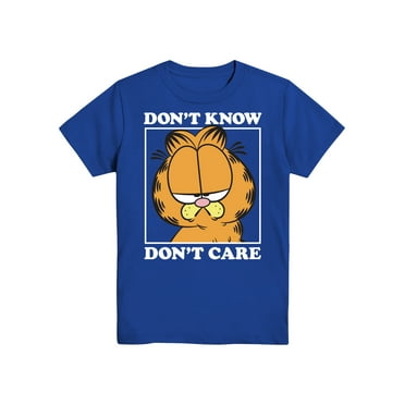 Paramount Boys Garfield Dont Care Again, Crew Neck, Short Sleeve, Graphic T-Shirt, Sizes 4-18