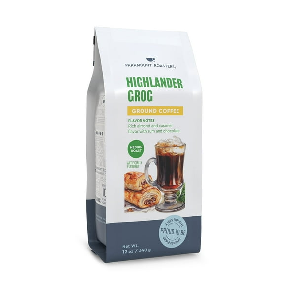 Paramount Roasters, Highlander Grog, 12 oz Flavored Ground Coffee