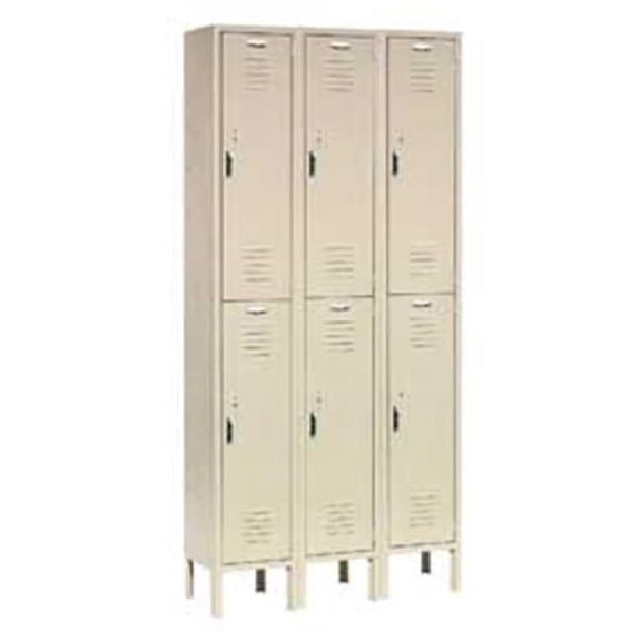 Paramount Locker Double Tier - Tan - 12 x 15 x 36 in.