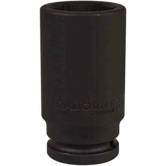 Paramount Metric 33Mm Deep Impact Socket, 6 Points, 3/4" Drive, 3-35/64" Length