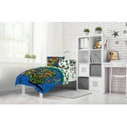 Paramount Nickelodeon TMNT Mutant Mayhem 5 Piece Twin Bed Set with Sham, 100% Microfiber