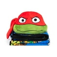 thumbnail image 1 of Paramount Nickelodeon TMNT Mutant Mayhem Raphael Nogginz Pillow Travel Throw Set, 100% Microfiber, 1 of 12
