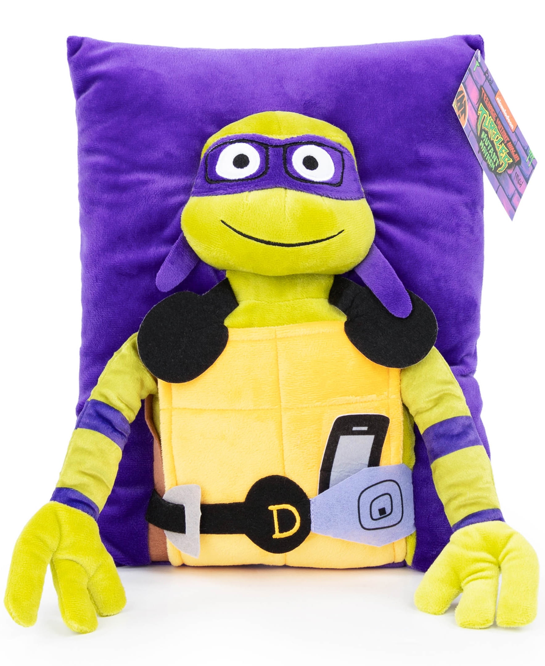 Paramount Nickelodeon Teenage Mutant Ninja Turtles Donatello Purple 3D Snuggle Pillow 100 Velboa Microfiber Walmart