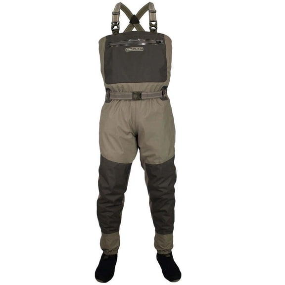 Paramount Outdoors Deep Eddy Breathable Stockingfoot Chest Fishing Wader, Medium