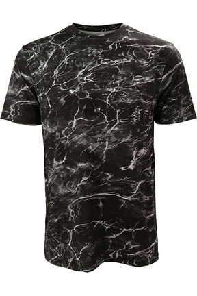 Paramount Outdoors EAG Elite Men's Short Sleeve Mossy Oak Elements Quick Dry Performance Black Blacktip Fishing Tee Shirt