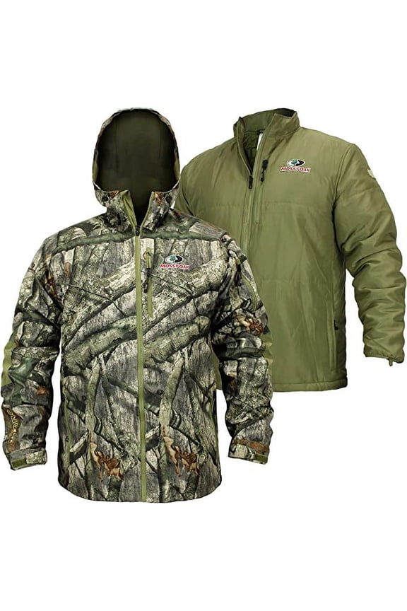 Paramount Outdoors EHG Elite Engineered Hunting Gear Sierra All Season 3-N-1 Waterproof Mossy Oak Treestand Camo Jacket with Removable Insulated Liner Jacket