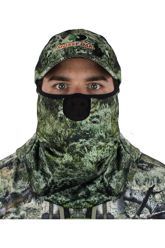 Paramount Outdoors EHG Elite Mossy Oak Mountain Range Denali Balaclava Cap Camo Hunting Face Cover Facemask