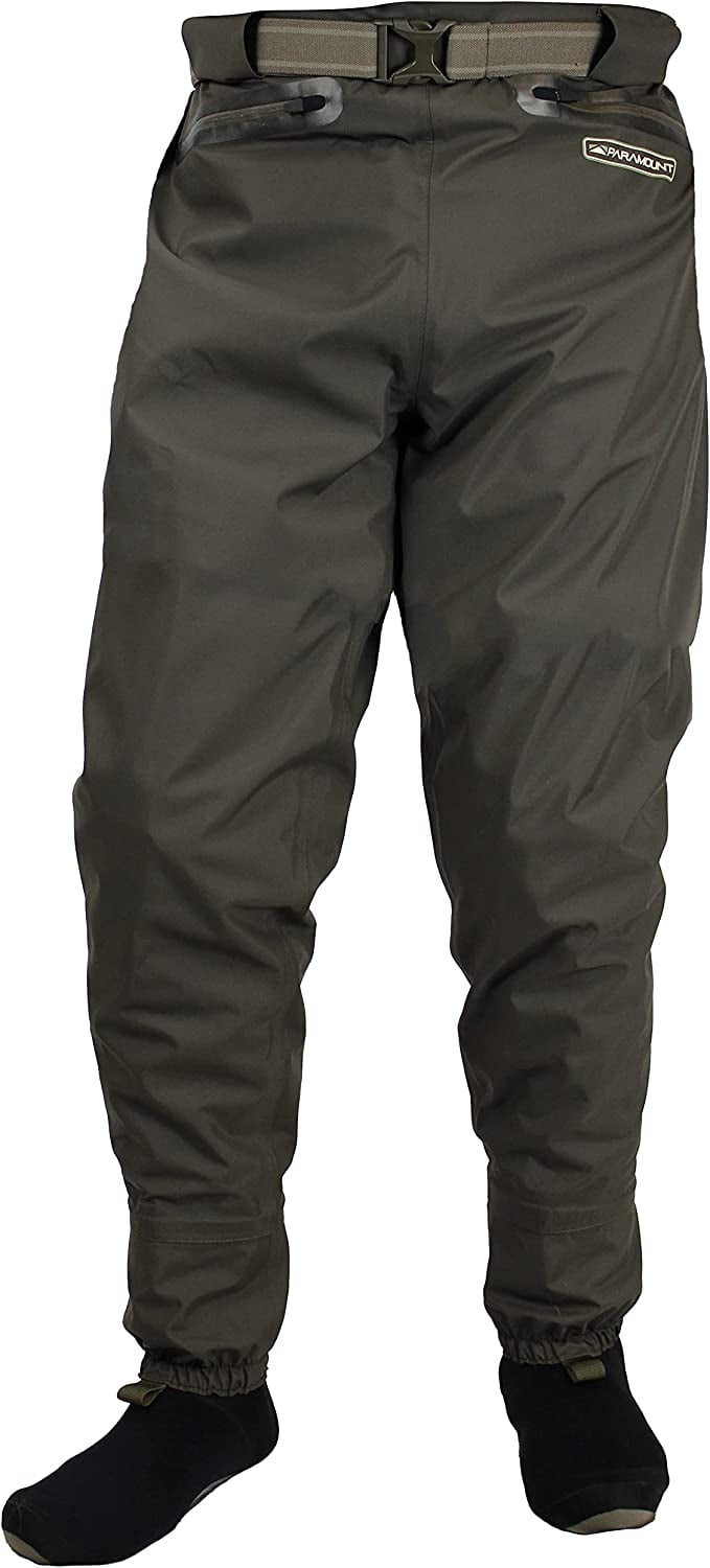 Paramount Outdoors Fast Eddy Men's Guide Pant Stockingfoot Breathable Waders,  Large 