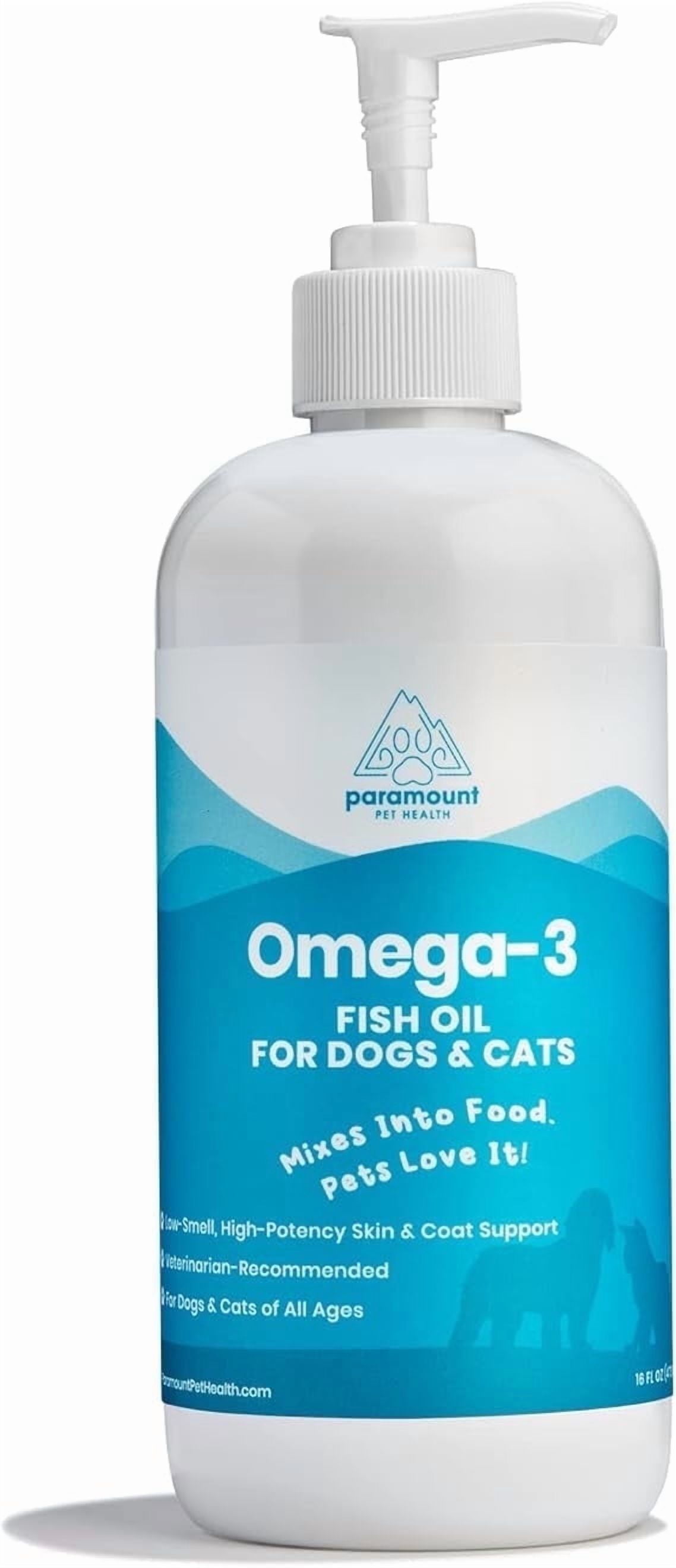 Paramount Pet Health Liquid Omega 3 Supplement for Dogs & Cats - 16 oz