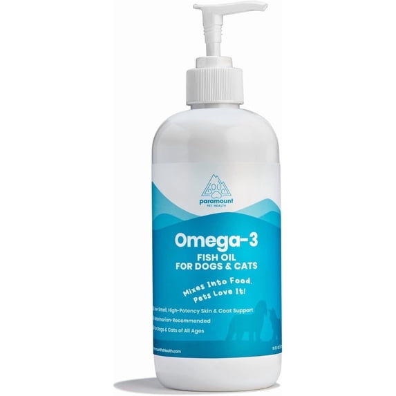 Paramount Pet Health Liquid Omega 3 Supplement for Dogs & Cats - 16 oz