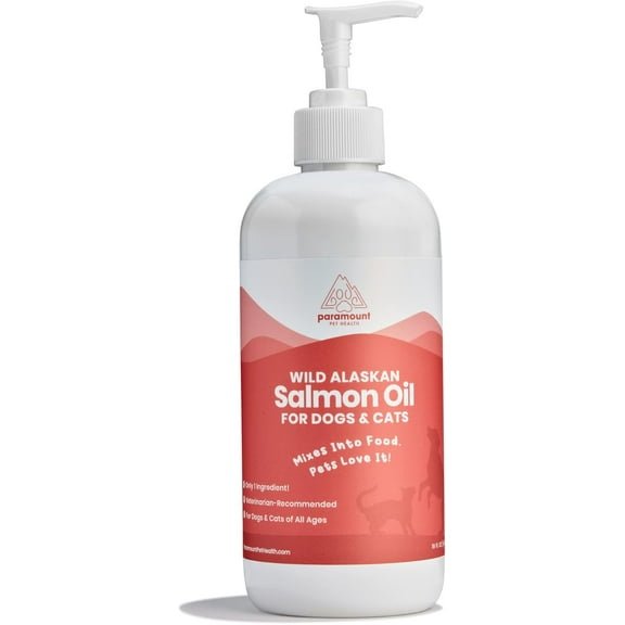 Paramount Pet Health Wild Alaskan Salmon Oil Dog & Cat Supplement 16 oz