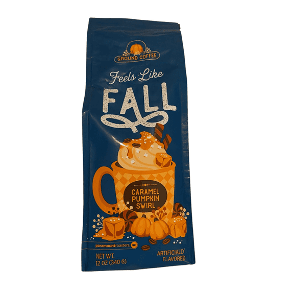 Paramount Roasters Ground Coffee Feels Like Fall Caramel Pumpkin Swirl 12 Oz