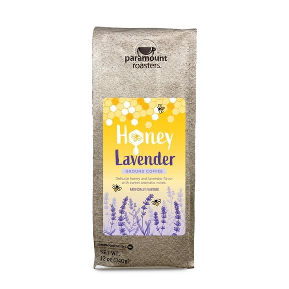 Paramount Roasters Honey Lavender, Medium Roast, Ground Coffee, 12 oz Bag