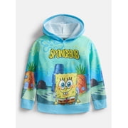 Paramount Spongebob Squarepants Boys Sublimated Embroidered Logo Hoodie, Sizes XS 4/5-XL 14/16