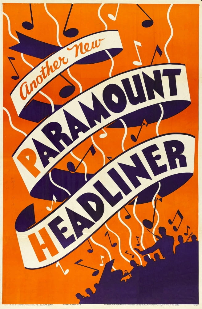 Paramount Studios Headliner Stock Poster Canvas Art - (11 x 17)