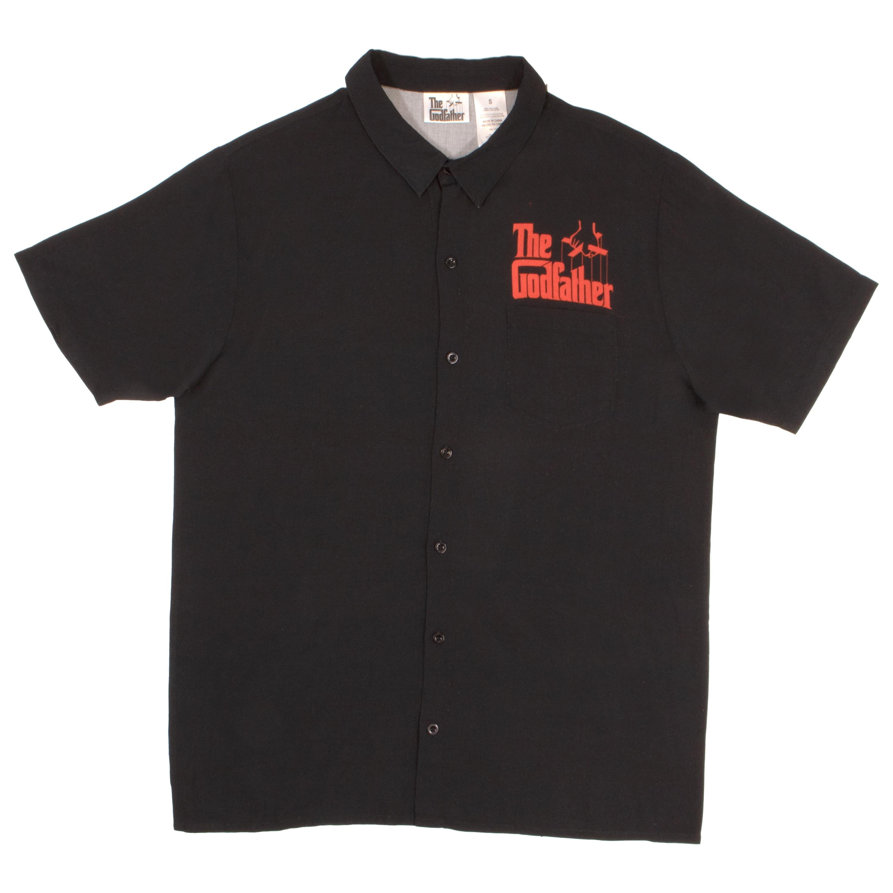 Paramount The Godfather Short Sleeve Button Down Mens Woven Shirts