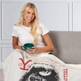 thumbnail image 1 of The Northwest 1YLS-35100-0001-OOF 50 x 60 in. Paramount Yellowstone Bison Head Silk Touch Sherpa Throw Blanket, 1 of 5