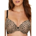 thumbnail image 1 of Paramour By Felina | Gorgeous Memory Foam Bra | Lace | Convertible (Natural Cheetah, 34H), 1 of 4