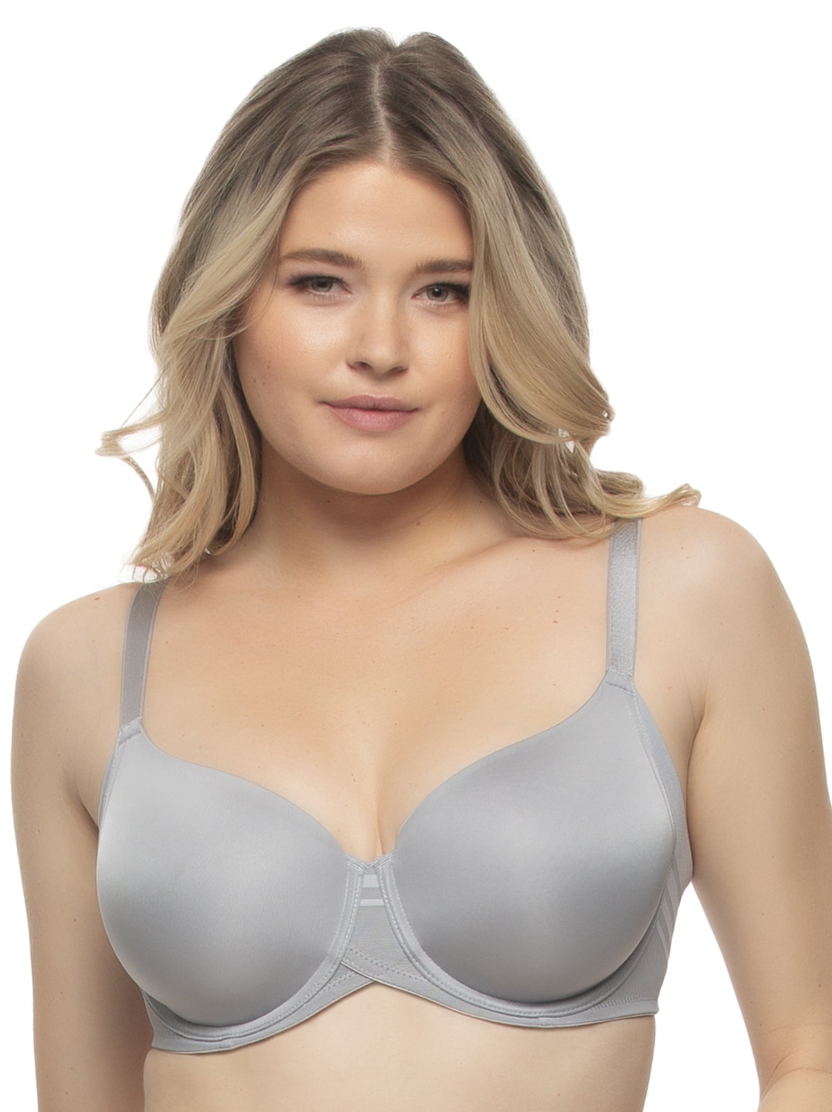 Felina Marvelous Side Smoothing T-Shirt Bra (Sleet, 40DD)