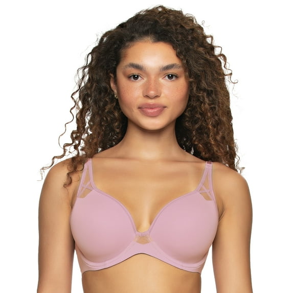 Amaranth Sheer Plunge T-Shirt Bra (Foxglove, 38DDD)
