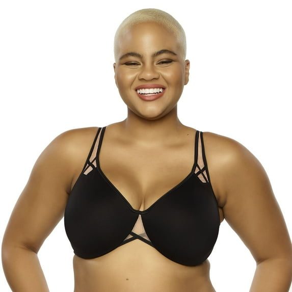 Paramour by Felina Amaranth Minimizer Bra 115087 Color: Black Size: 38 G