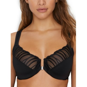 Paramour by Felina Angie Front Close Minimizer Bra 115071 Color: Black Size: 42 G