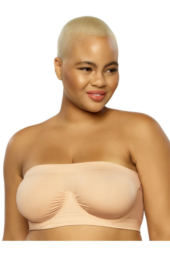 Paramour by Felina | Body Smooth Seamless Underwire Bandeau Bra (Cameo Rose, Medium)