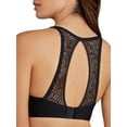 thumbnail image 1 of Paramour by Felina | Carolina Seamless Plunge Contour Bra | Lace | Racerback (Black, 40G), 1 of 2