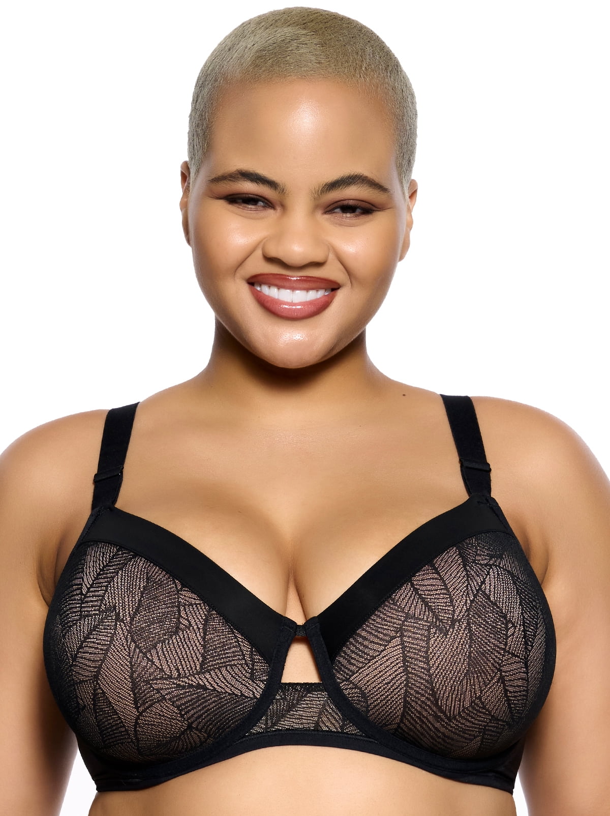 Felina Paramour Women's Plus Size Seamless Contour Bra - Memory Foam Cups, Mink Color, 32DD - View #7