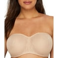 thumbnail image 1 of Paramour by Felina | Delightful Seamless Unlined Lace Bandeau | Bra | Support (Warm Neutral, 38DDD), 1 of 2