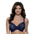 thumbnail image 1 of Paramour by Felina | Jessamine Side Smoothing Contour Bra (Ocean, 34DD), 1 of 4