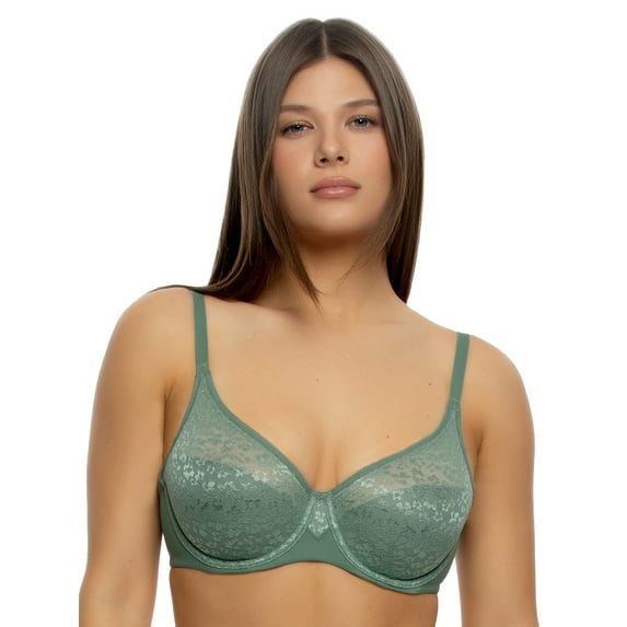 Prima Lace Moulded Unlined Bra (Laurel Wreath, 38DD)