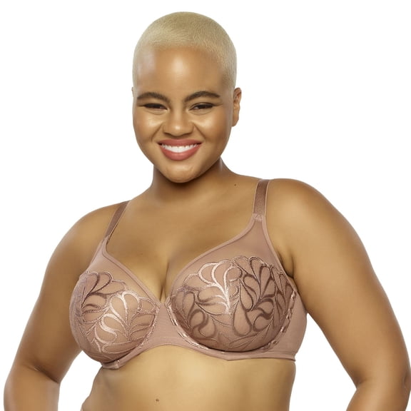 Paramour by Felina Lotus Bra 115088 Color: Rose Tan Size: 42 DDD