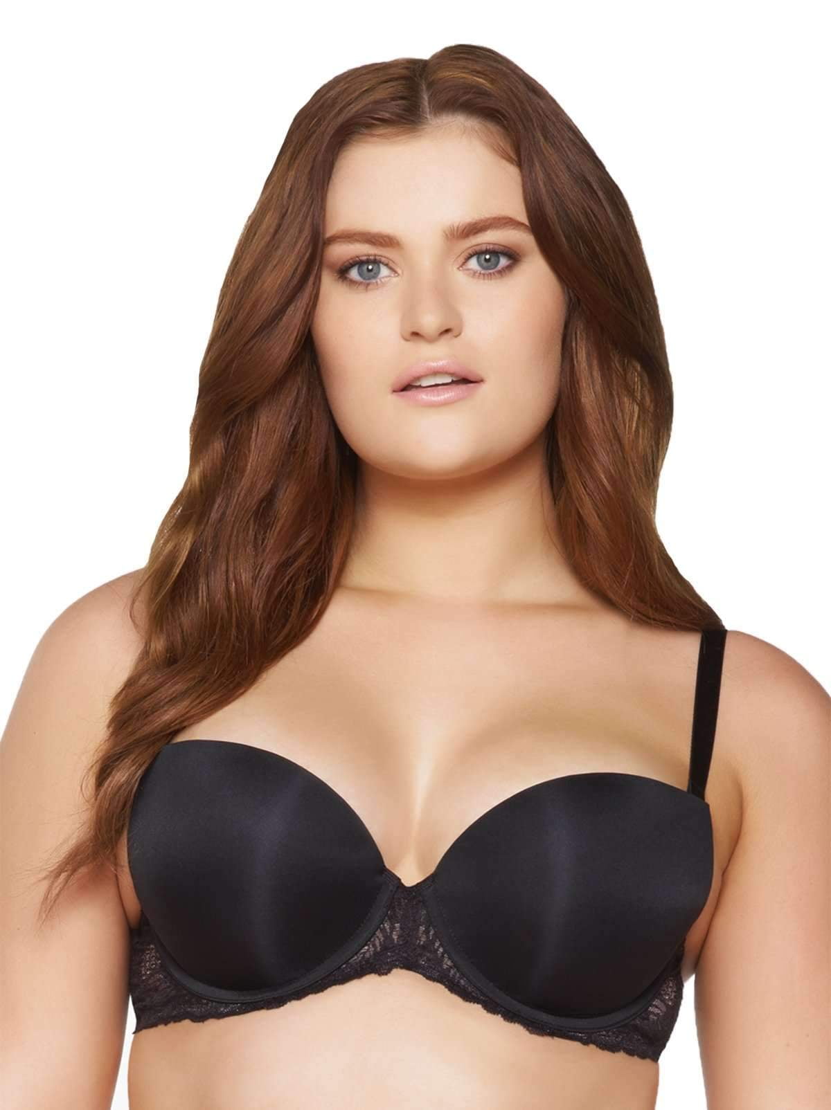 Paramour by Felina, Lou Seamless Push Up Bra, Lace, Tulle