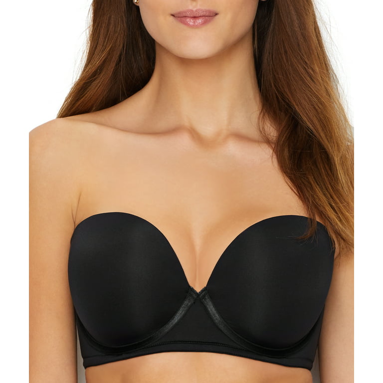 Paramour by Felina | Marvelous Strapless Full Busted Underwire Bra (Black,  38D)