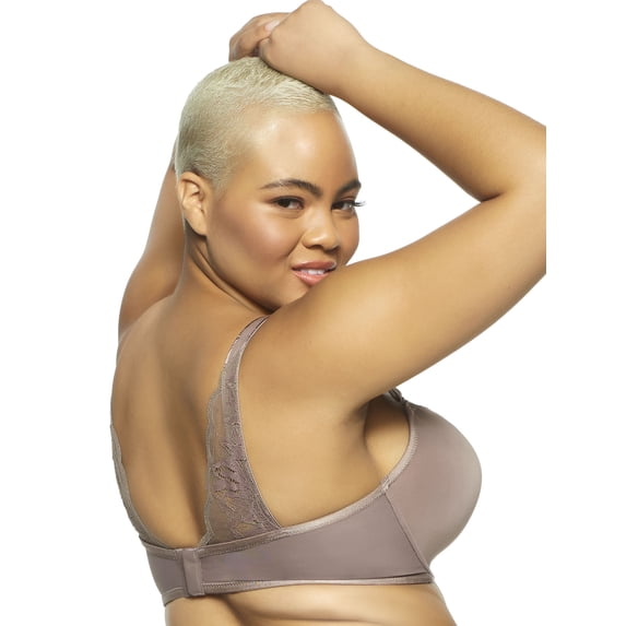 Paramour by Felina | Peridot Lace-Back Demi T-Shirt Bra (Mink, 40C)