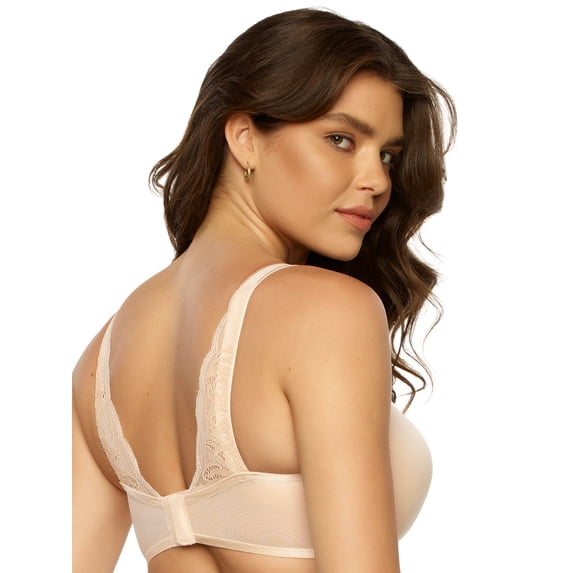 Paramour by Felina | Peridot Lace-Back Demi T-Shirt Bra (Sugar Baby, 34DD)