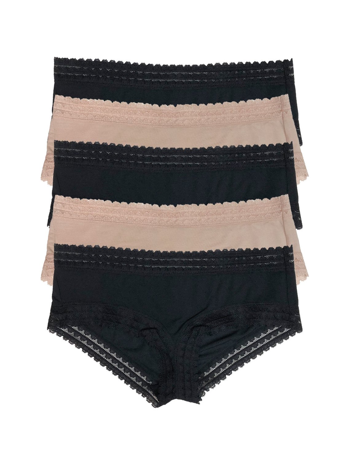 Paramour by Felina Rubie Hipster 5Pack Panty Underwear Lace