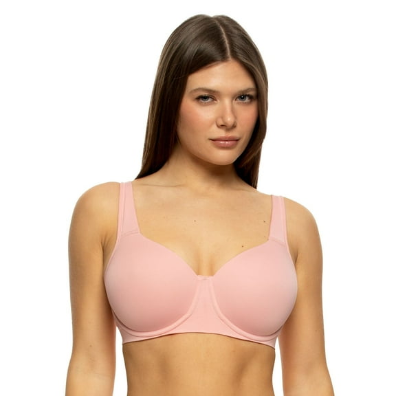 Paramour by Felina Utopia Full Cover Contour Bra 235149 Color: Bridal Rose Size: 42 D