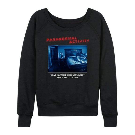 Paranormal Activity - Movie Poster - Women's French Terry Pullover Long Sleeve Shirt