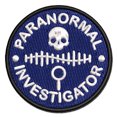 thumbnail image 1 of Paranormal Investigator Ghost Hunter Applique Multi-Color Embroidered Iron-On Patch - 2.0 Inch Mini, 1 of 5