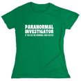thumbnail image 1 of Paranormal Investigator If You See Me Running, Run Faster Sarcastic Humor Novelty Funny Women's Casual Tees, 1 of 3