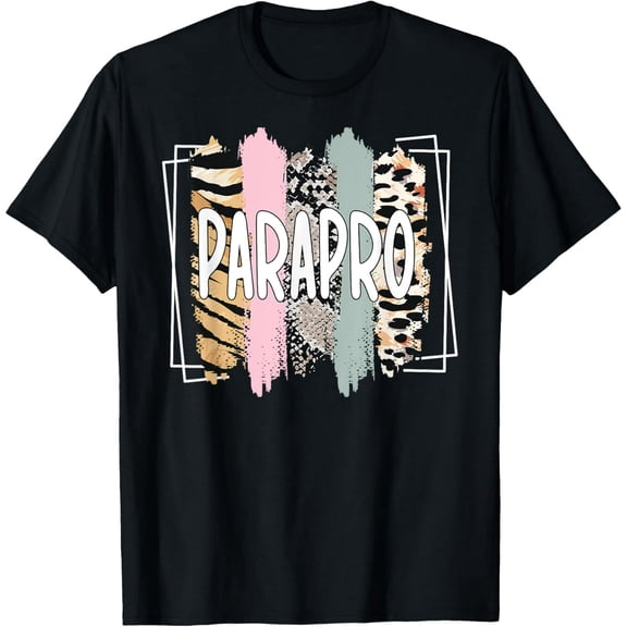Parapro Animal Print Brushstroke for Women Graphic Short Sleeve T-Shirt