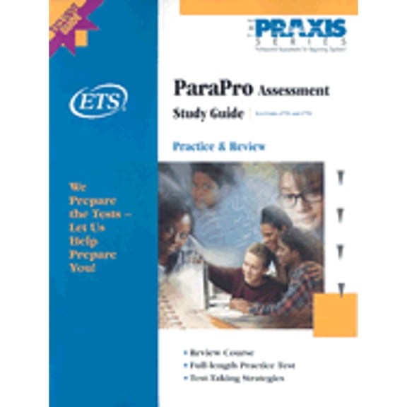 Pre-Owned ParaPro Assessment Study Guide, Test Codes 0755 and 1755 (The Praxis Series) (Praxis Study Guides) (Paperback) 0886852358 9780886852351