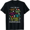thumbnail image 1 of Paraprofessional Gift Heart To Care Paraprofessional T-Shirt, 1 of 4