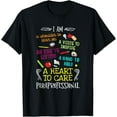 thumbnail image 1 of Paraprofessional Gift Heart To Care Paraprofessional T-Shirt, 1 of 4