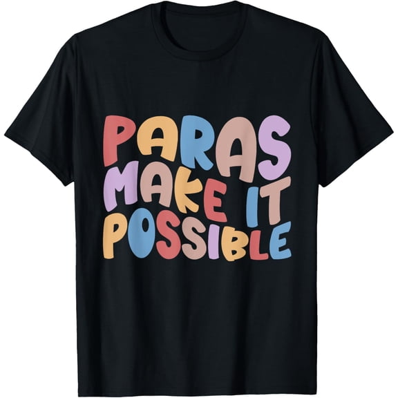 Paraprofessional Para Squad Tie Dye Rainbow Back To School T-Shirt
