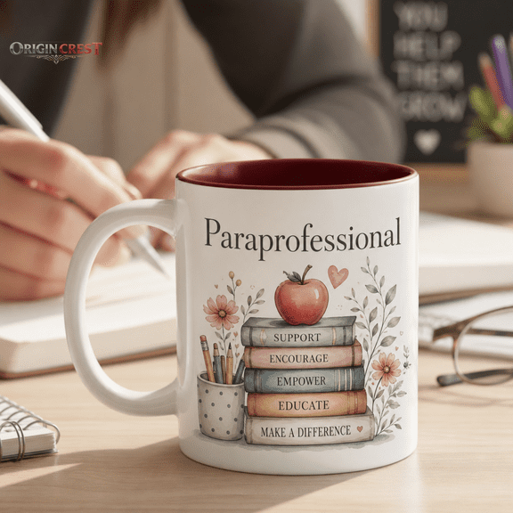 Paraprofessional Personalized Mug, Teacher Aide Gift for School Support Staff