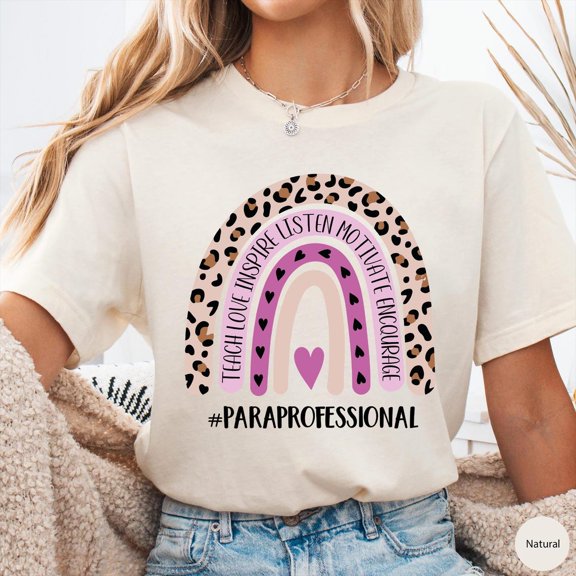 Paraprofessional Shirt, Rainbow Paraprofessional Shirt, Para Squad Shirts, Paraprofessional Shirt, Para Shirt , Teacher Aide Shirt Tshirt All Size S-5XL